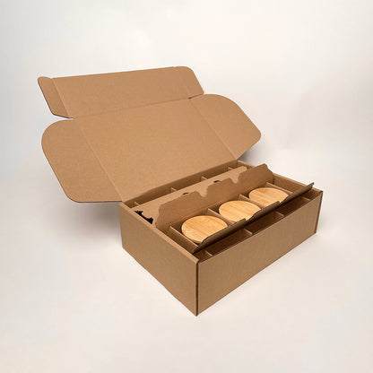 CandleScience Frosted Tumbler 6-Pack Shipping box for candles unboxing 3