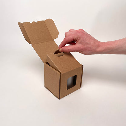 CandleScience Frosted Tumbler Retail Box for candles unboxing 3