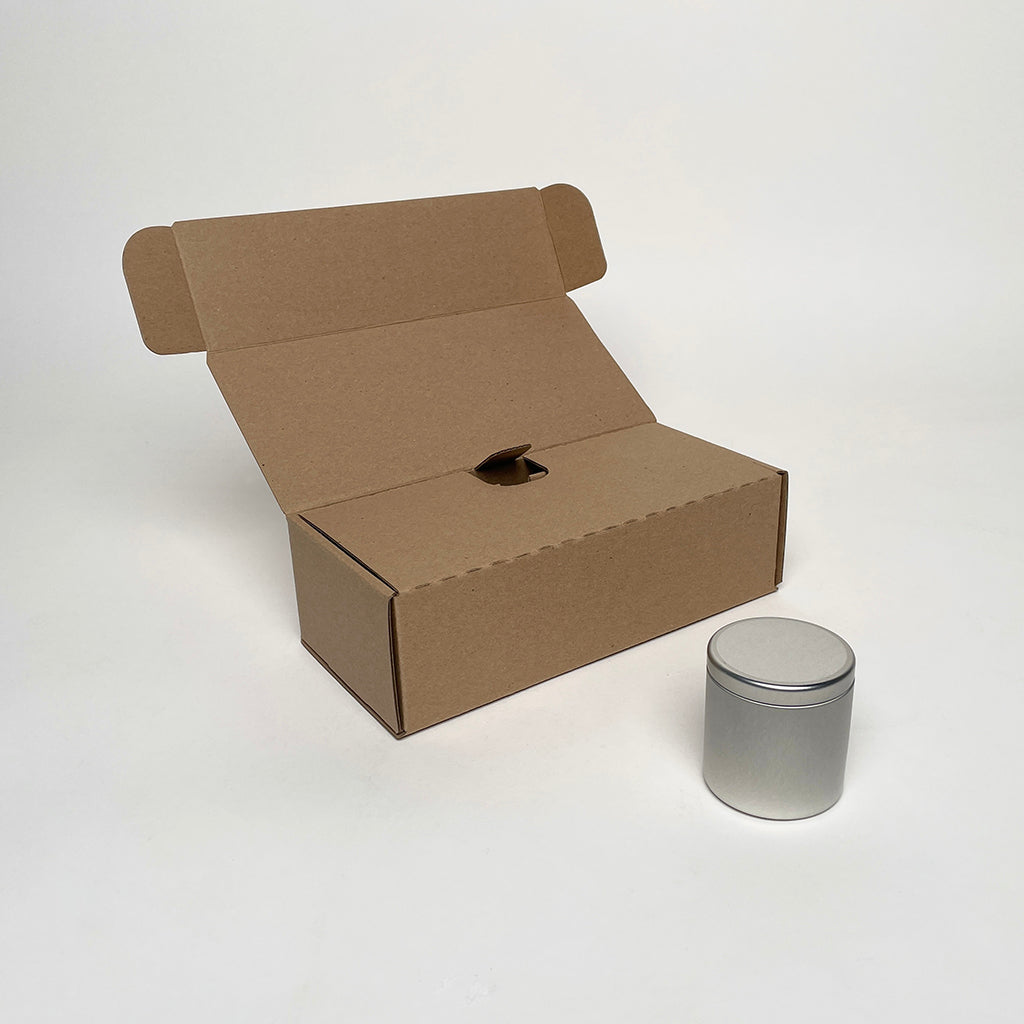 CandleScience Mini Infinity Tin 3-Pack Shipping Box for Candles available from Flush Packaging