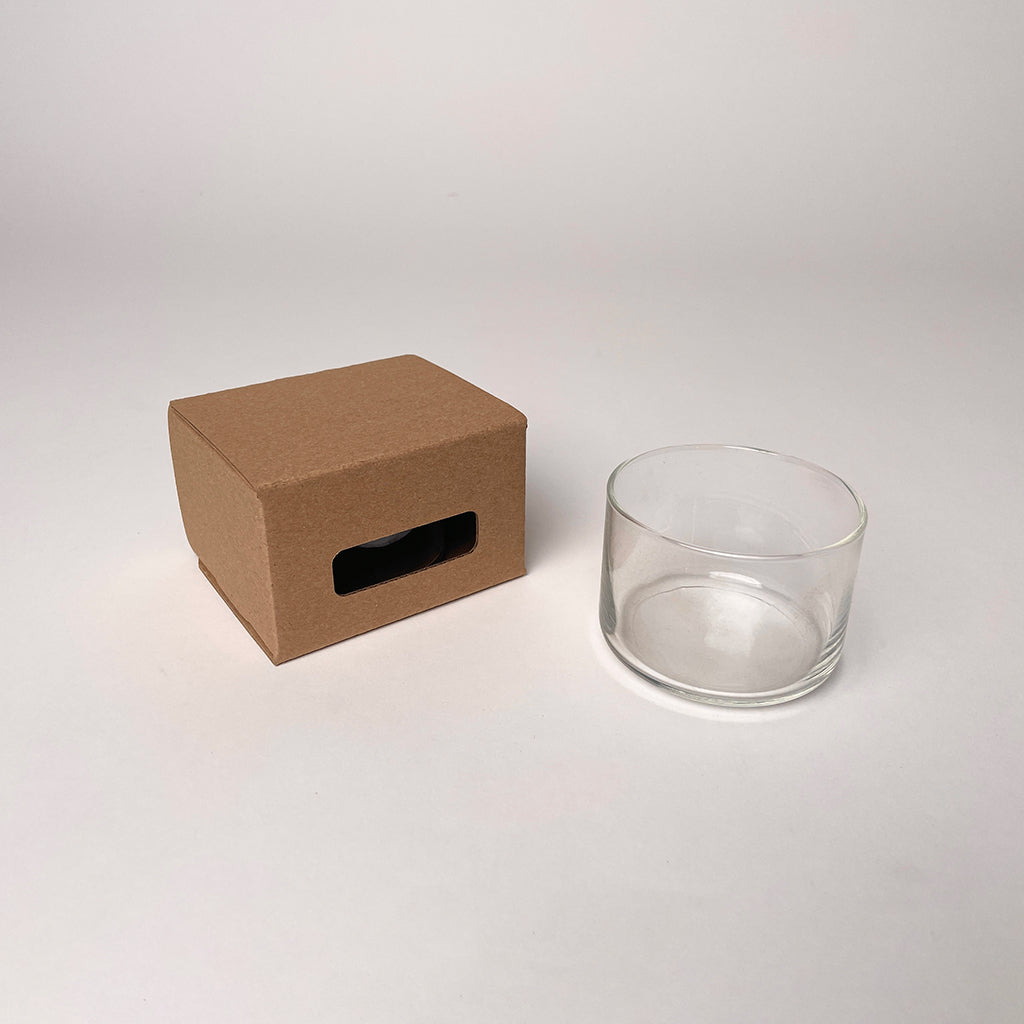 CandleScience Mini Tumbler Jar Retail Box packaging for candles available from Flush Packaging