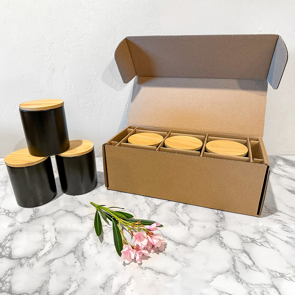 CandleScience Modern Ceramic Tumbler 3-Pack Shipping Box