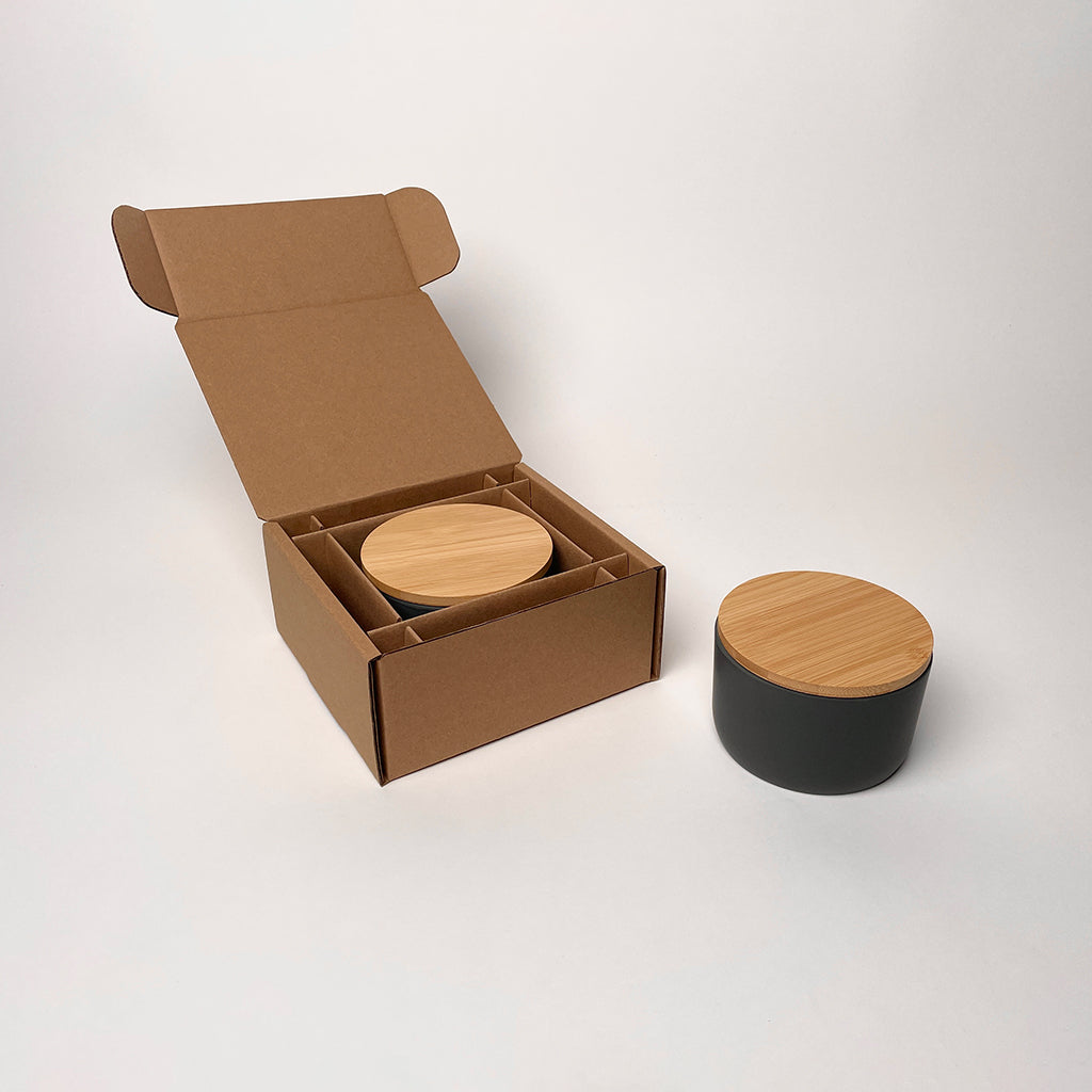 CandleScience Nrodic 3-Wick Ceramic Jar Shipping Box available from Flush Packaging