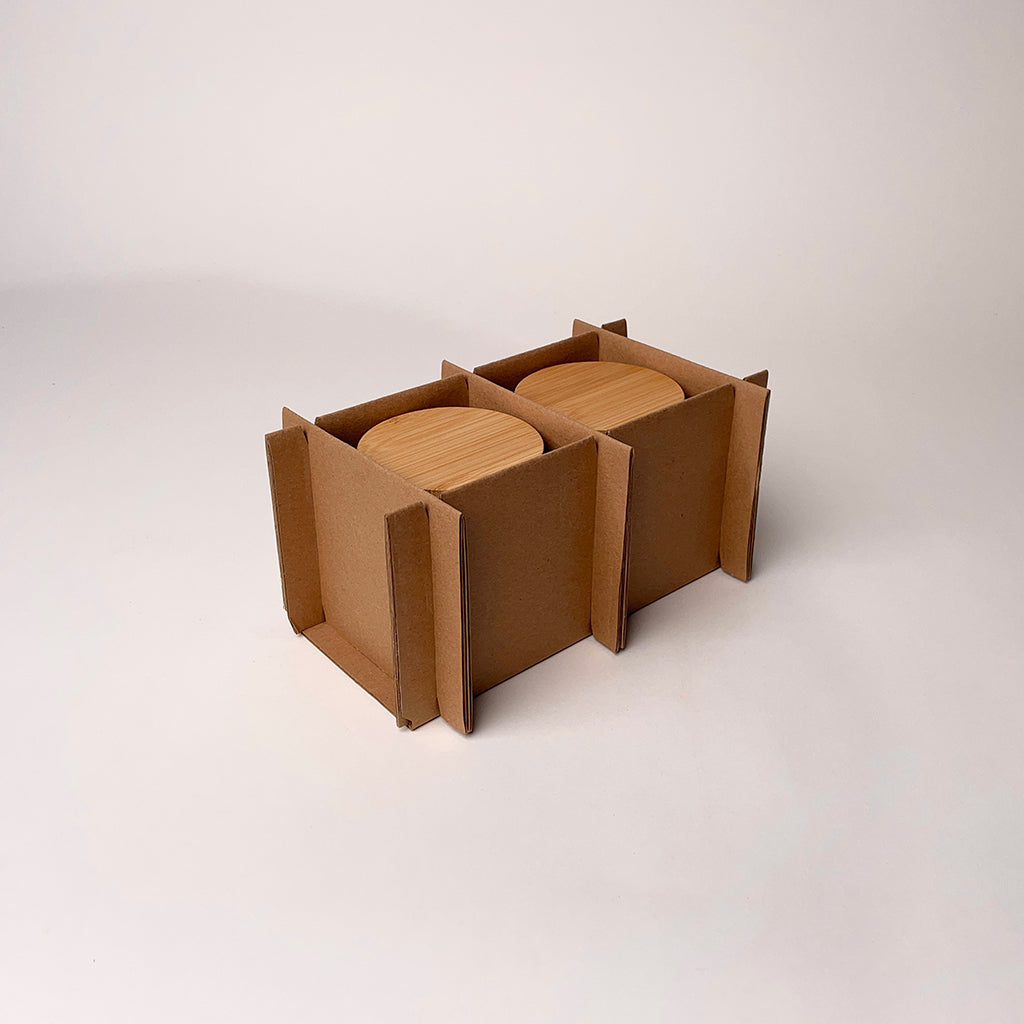 CandleScience Nordic Ceramic Tumbler 2-Pack Shipping Box for candles Shipping Insert 1