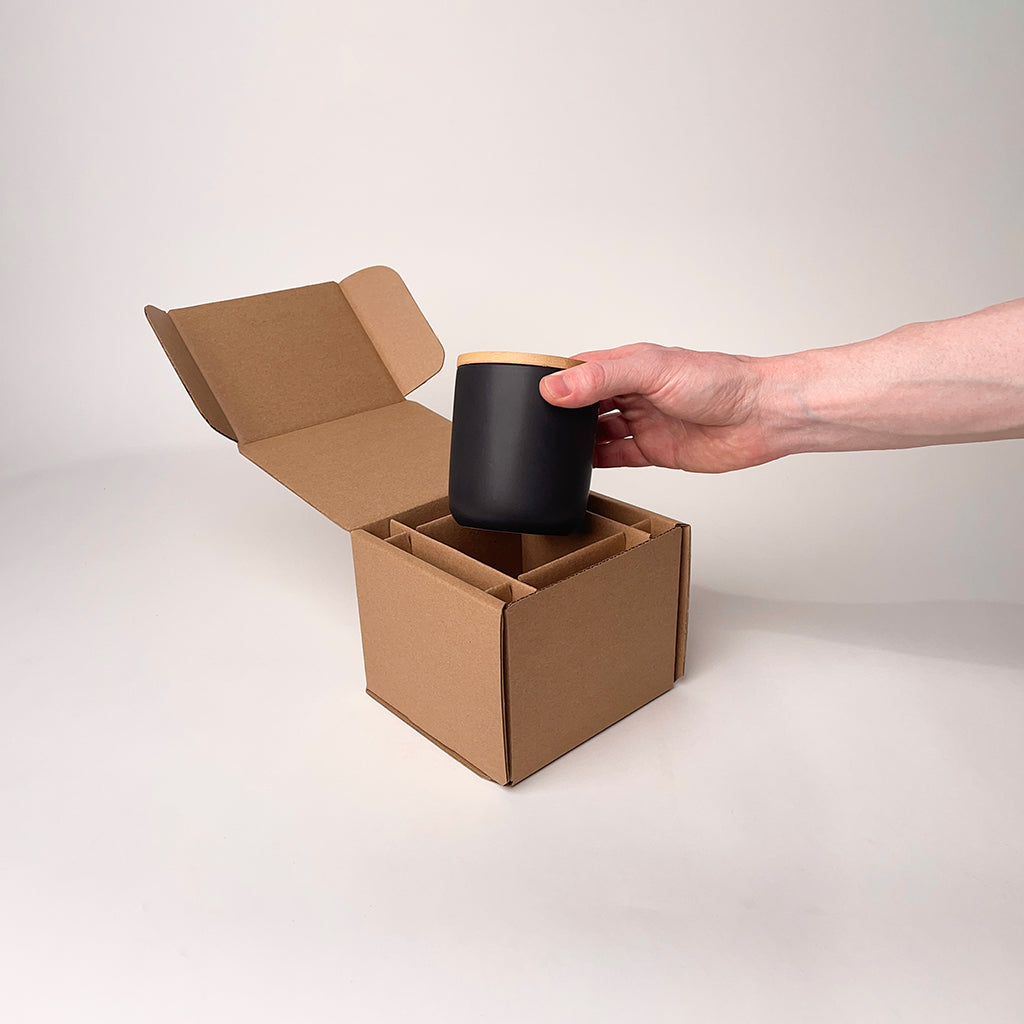 CandleScience Nordic Ceramic Tumbler Shipping Box for candles available from Flush Packaging