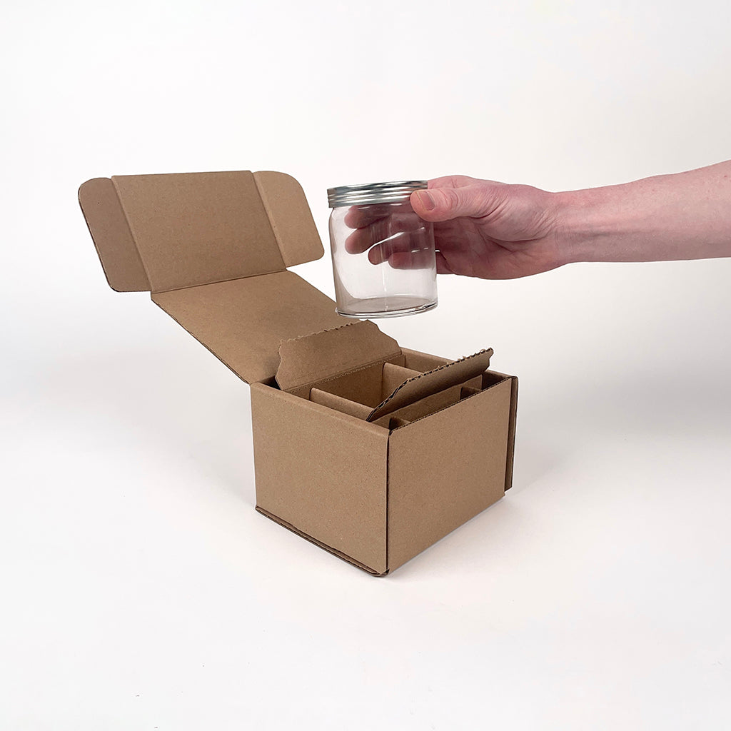 CandleScience Small Apothecary Jar Shipping Box for candles unboxing 3