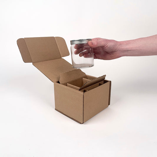 CandleScience Small Apothecary Jar Shipping Box for candles unboxing 3