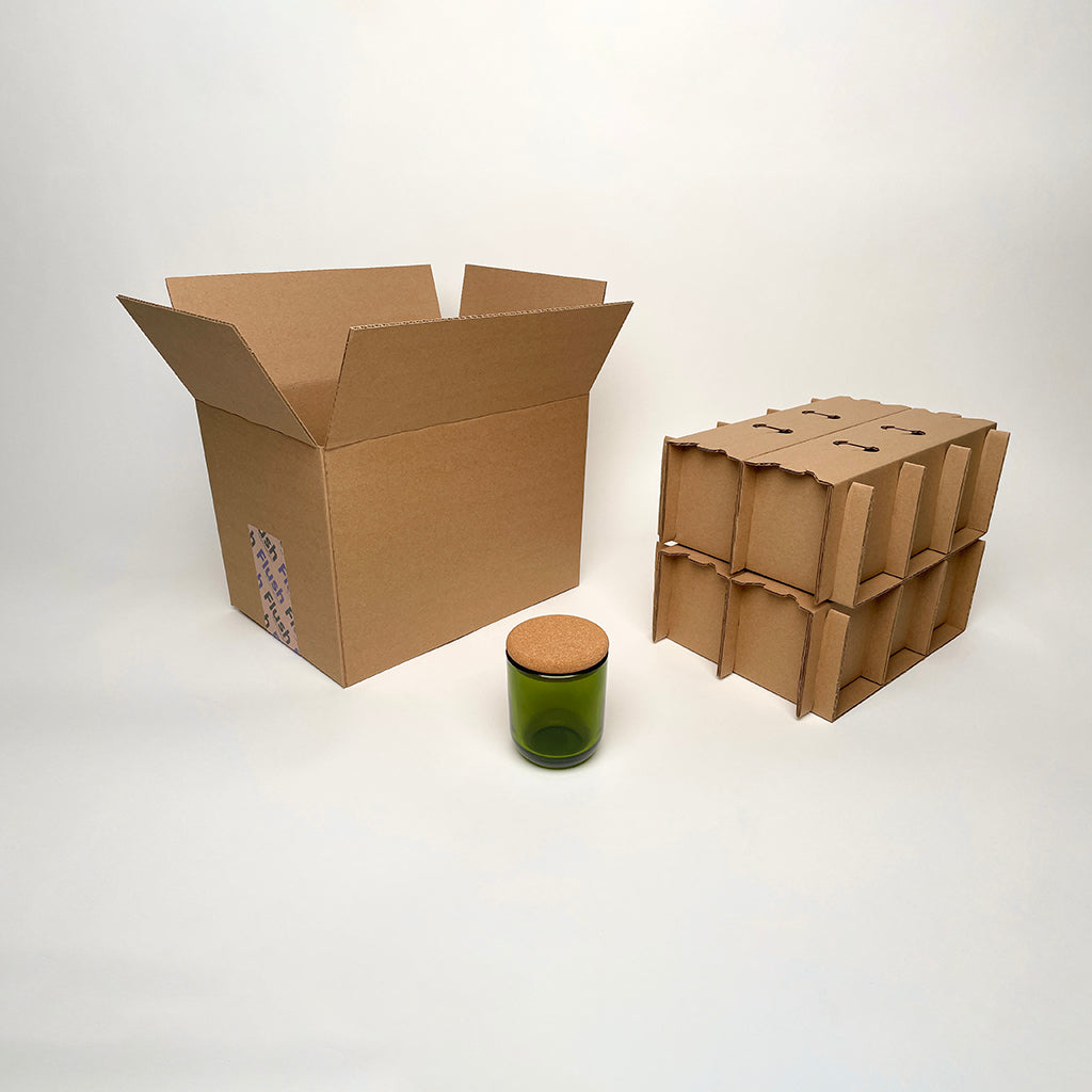 CandleScience Sonoma Tumbler 12-Pack Shipping Box for candles available from Flush Packaging