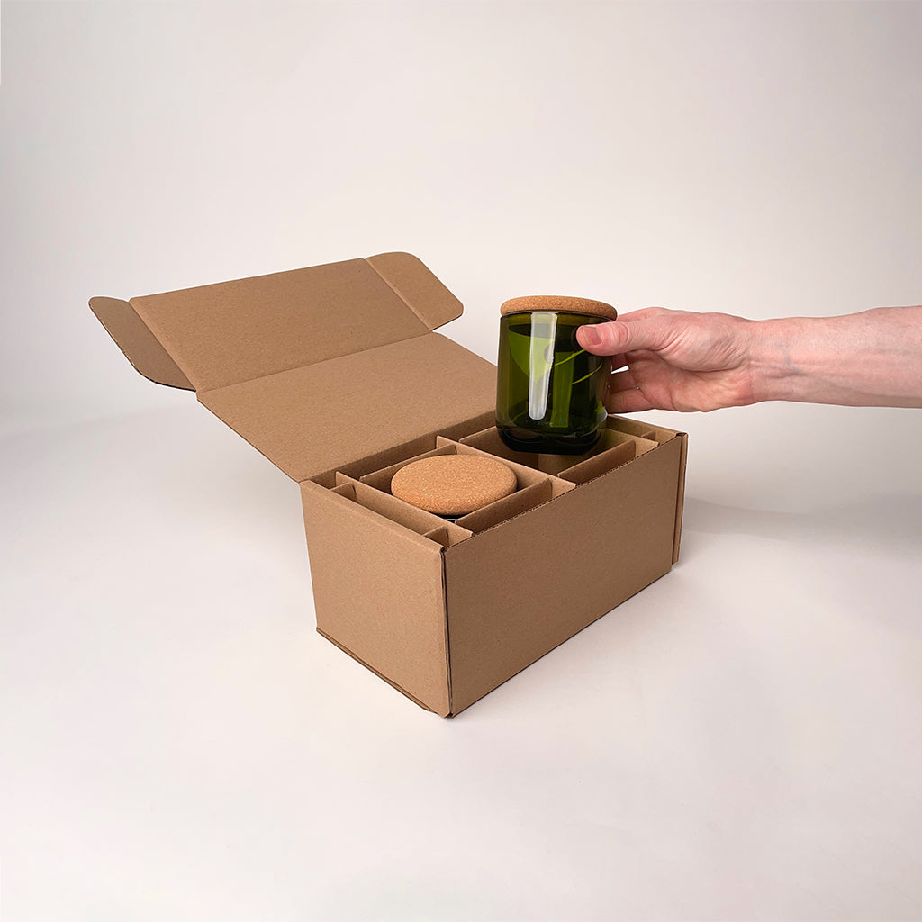 CandleScience Sonoma Tumbler 2-Pack Shipping Box for candles available from Flush Packaging