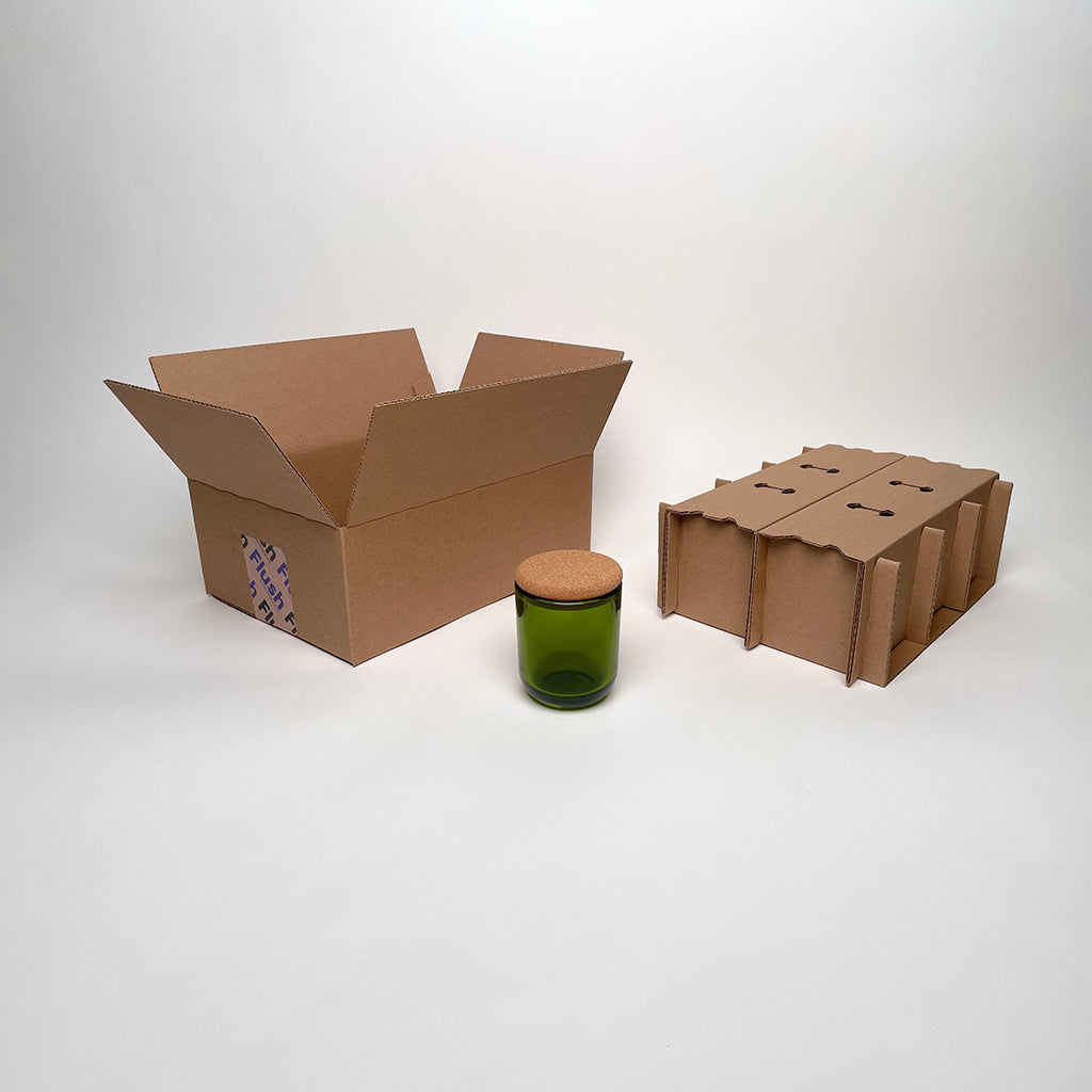 CandleScience Sonoma Tumbler 6-Pack Shipping Box for candles available from Flush Packaging