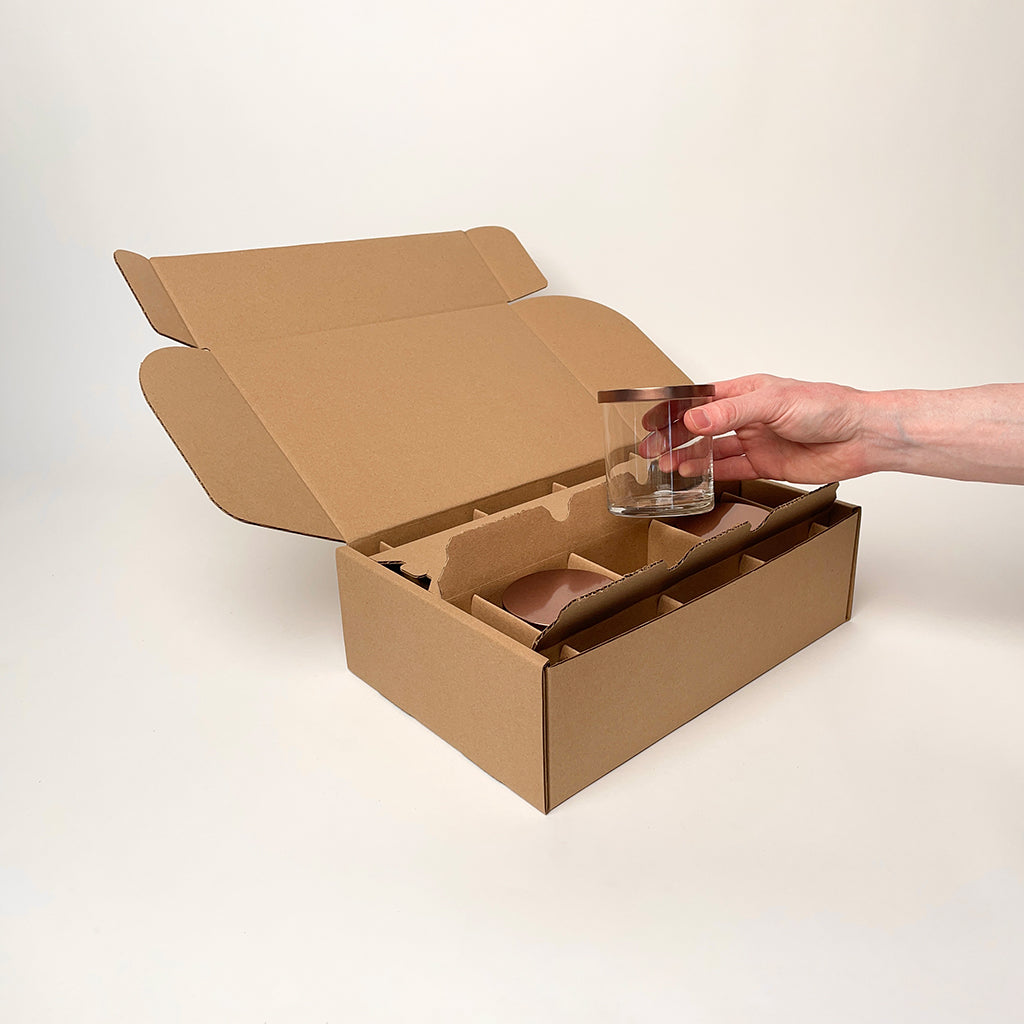 CandleScience Straight Sided Tumbler 6-Pack Shipping Box for candles unboxing 4