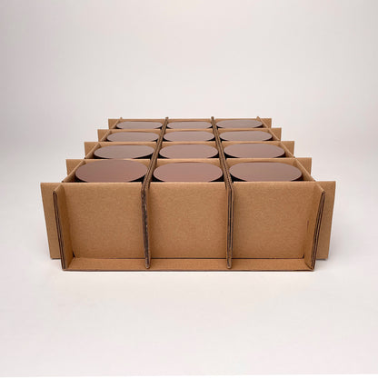 CandleScience Straight Sided Tumbler 12-Pack Shipping Box for shipping candles assembly 3