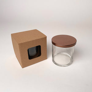 CandleScience Straight Sided Tumbler Retail packaging for candles available for purchase from Flush Packaging