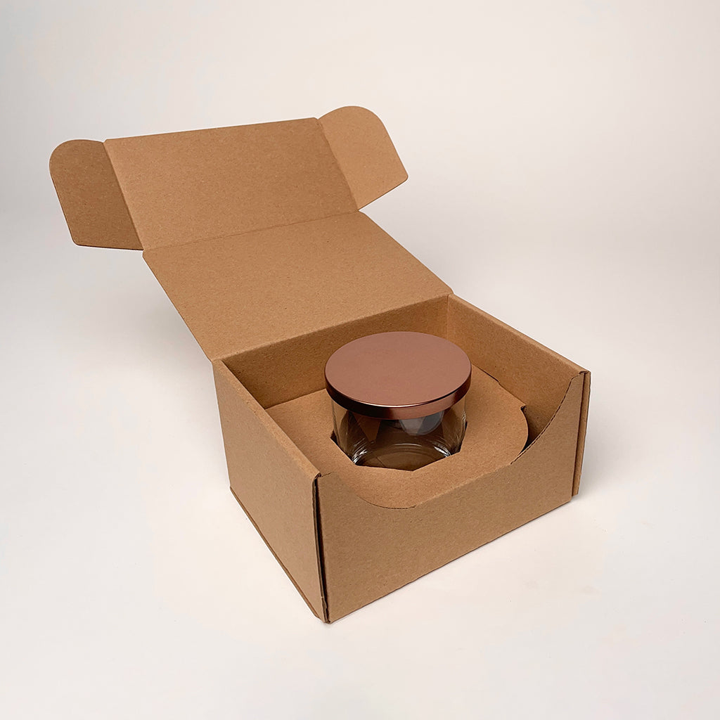 CandleScience Straight Sided Tumbler Shipping Box for Candles available for purchase from Flush Packaging