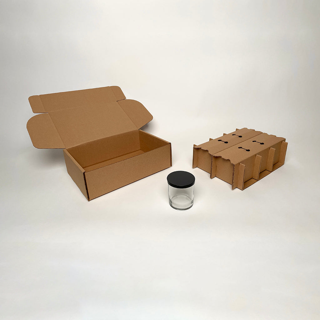 CandleScience Studio Tumbler 6-Pack Shipping Box for candles available from Flush Packaging