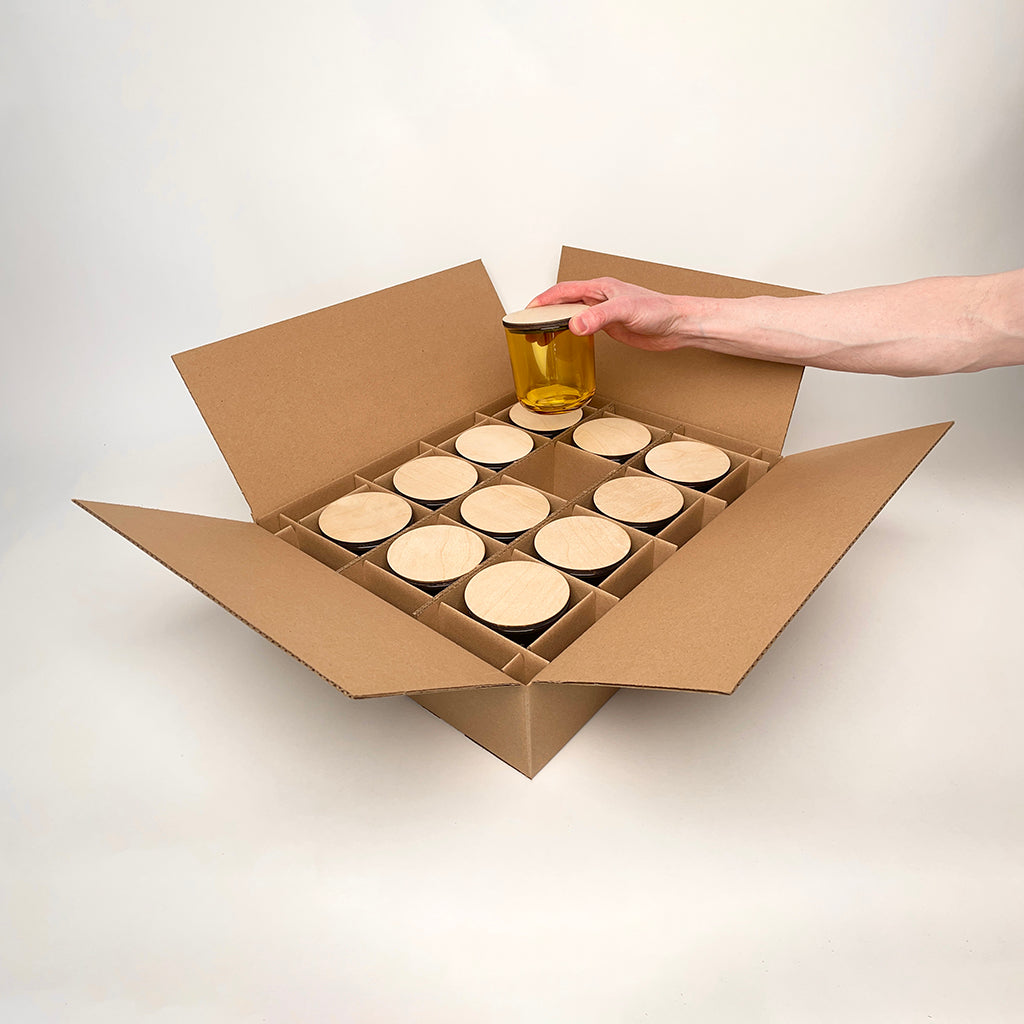 Dulceria Candle Supply 12 oz Serafina 12-Pack Shipping Box unboxing