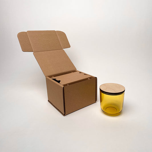 Duleria Candle Supply 12 oz Serafina Shipping Box for candles available from Flush Packaging