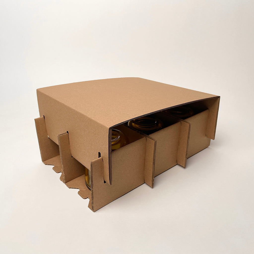 Dulceria Candle Supply 12 oz Serafina candle vessel 6-Pack Shipping Box assembly 2