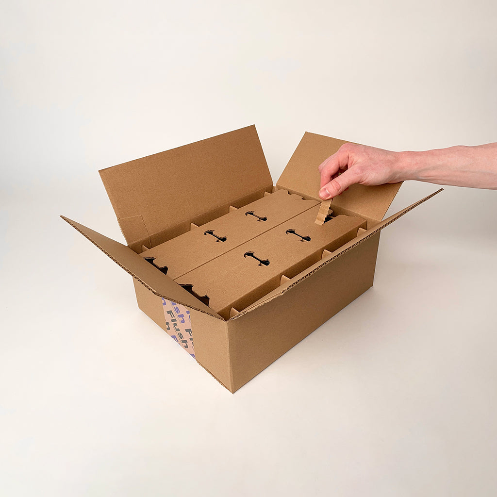 Dulceria Candle Supply 12 oz Serafina candle vessel 6-Pack Shipping Box unboxing 2