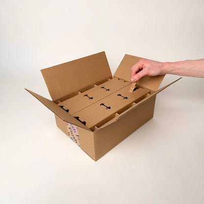 Dulceria Candle Supply 12 oz Serafina candle vessel 6-Pack Shipping Box unboxing 2