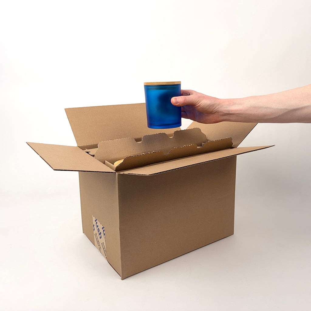Jar Store 14.5 oz Studio Candle Jar 12-Pack Shipping Box unboxing 2