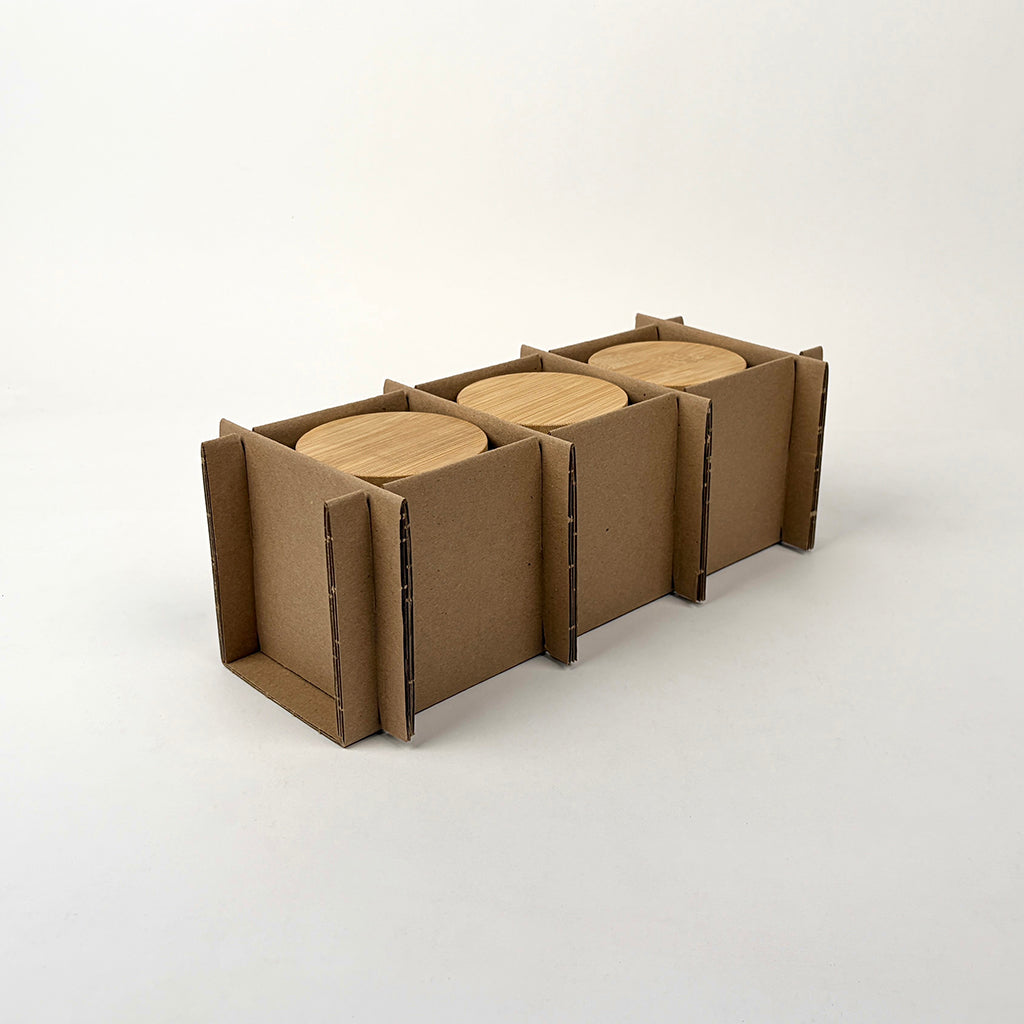 Jar Store 14.5 oz Studio Candle Jar 3-Pack Shipping Box assembly 1