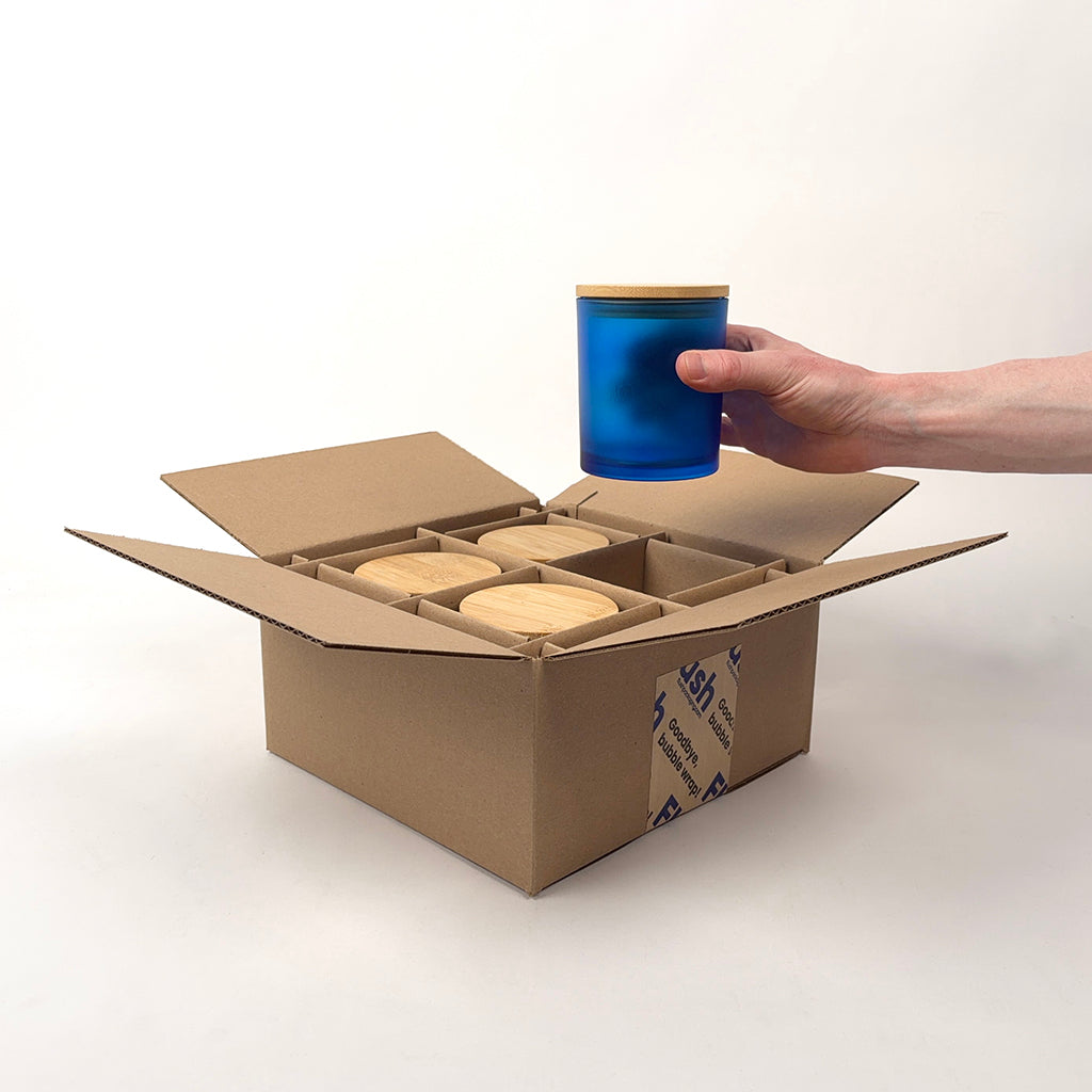 Jar Store 14.5 oz Studio Candle Jar 4-Pack Shipping Box unboxing 1