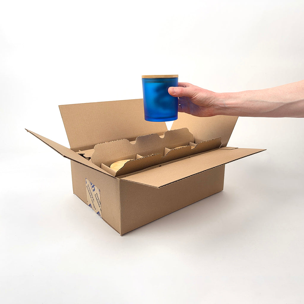 Jar Store 14.5 oz Studio Candle Jar 6-Pack Shipping Box unboxing 2