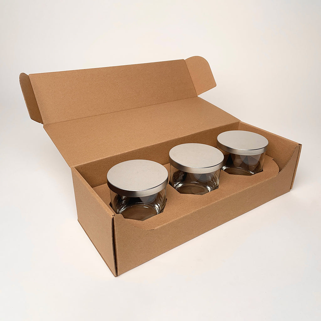 Libbey 11 oz 917CD Heavy Base Rocks Tumbler 3-Pack Shipping Box for Candles available from Flush Packaging