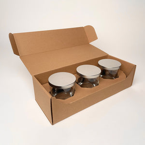 Libbey 11 oz 917CD Heavy Base Rocks Tumbler 3-Pack Shipping Box for Candles available from Flush Packaging