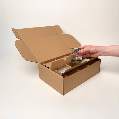 Libbey 11 oz 917CD Heavy Base Rocks Tumbler 6-Pack Shipping box for candles unboxing 4