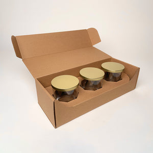 Libbey 2917 Candle Tumbler 3-Pack Shipping Box for candles available for purchase from Flush Packaging