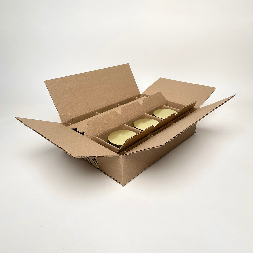 Libbey 15 oz 995 Classic Apothecary Jar 6-Pack Shipping Box for candles unboxing 2
