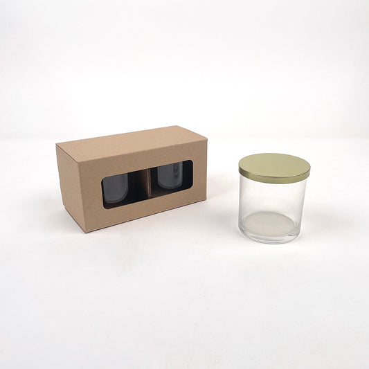 Libbey 12.5 oz 2917 Tumbler 2-Pack Retail Box for candles available from Flush Packaging