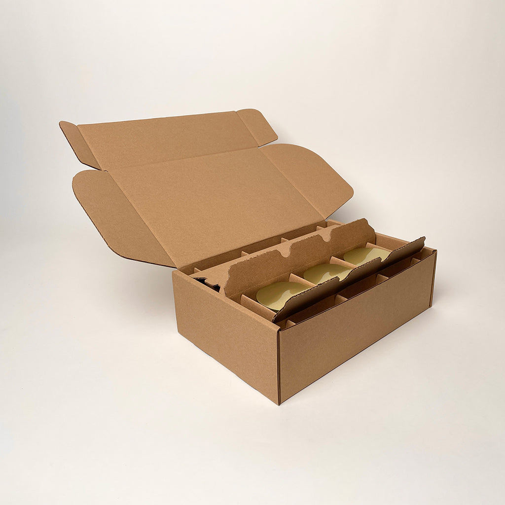 Libbey 2917 6-Pack Candle Shipping Box | Candle Jar Packaging