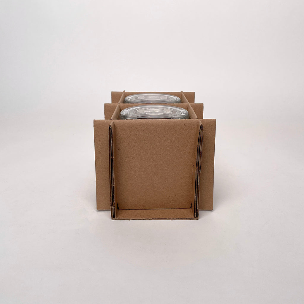 Libbey® 12.5 oz 478 Status Jar 2-Pack Shipping Box for Candles protective shipping insert 2