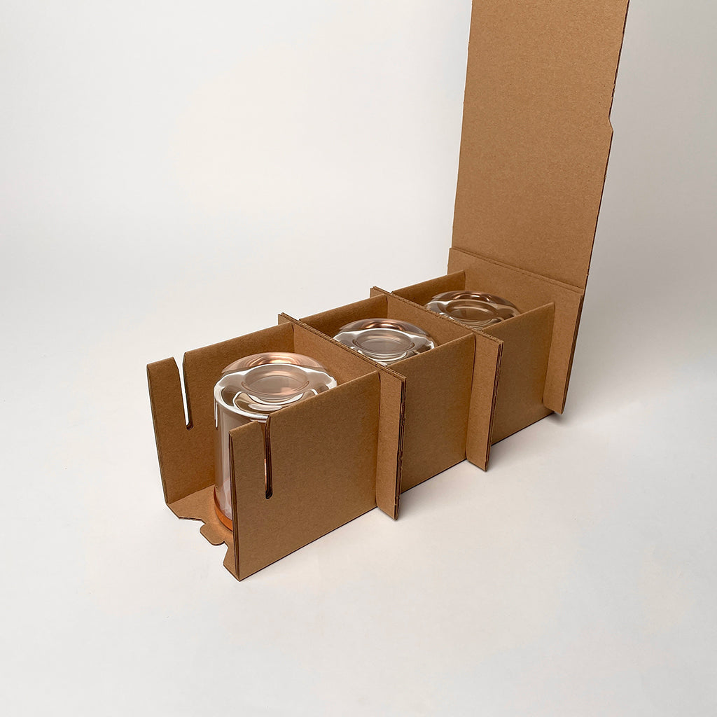 Makesy 12 oz Aura 3-Pack Shipping Box for candles assembly 1