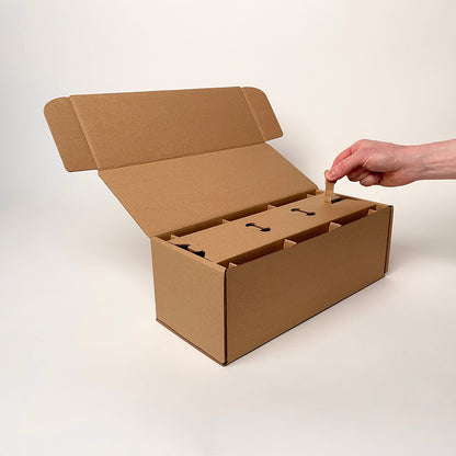 Makesy 12 oz Aura 3-Pack Shipping Box for candles unboxing 2