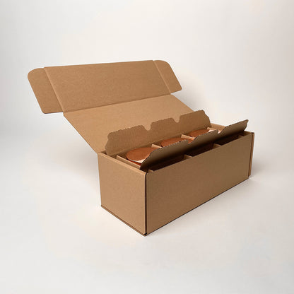 Makesy 12 oz Aura 3-Pack Shipping Box for candles unboxing 3