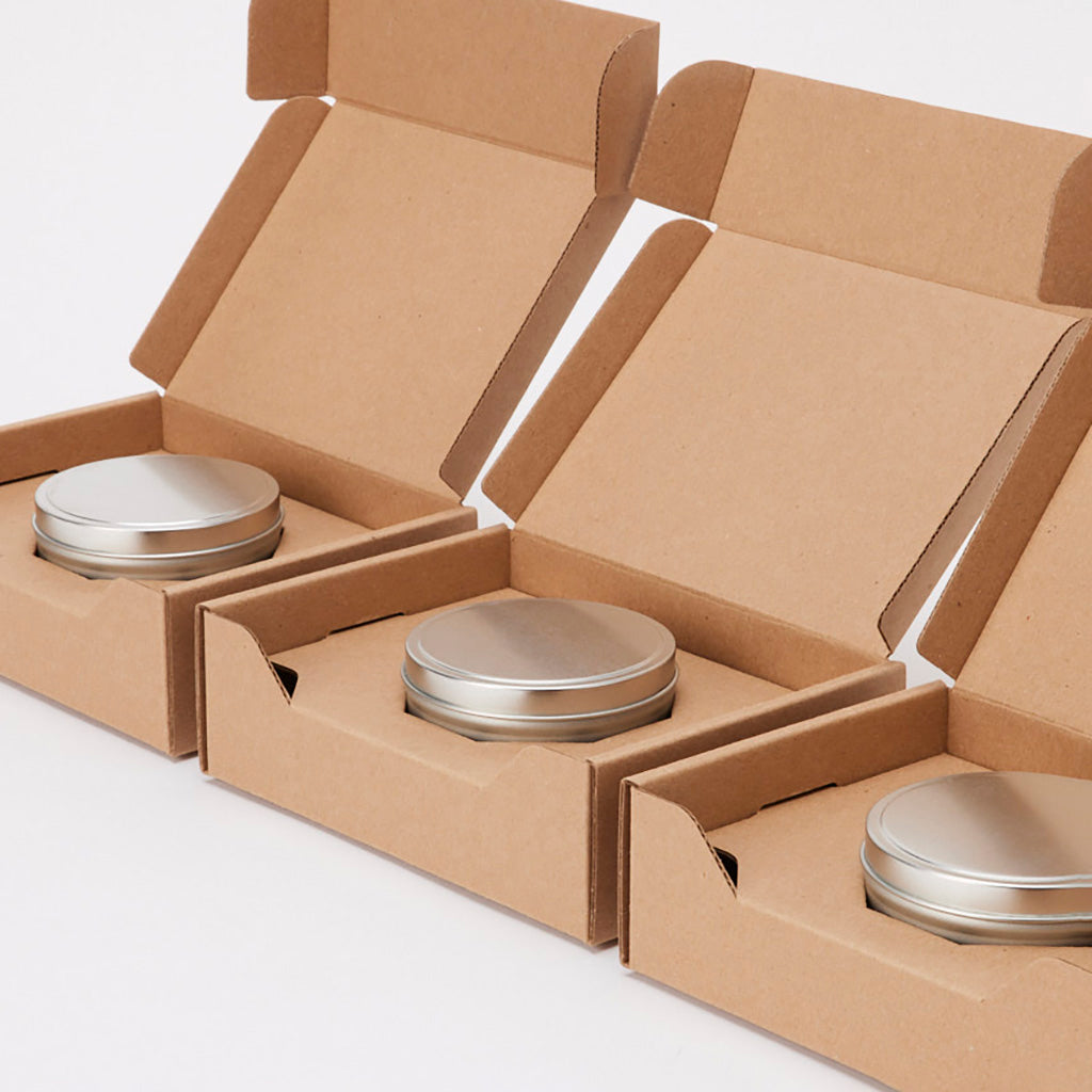 6 oz Candle Tin 4-Pack Shipping Box | Candle Boxes | DIY Candle