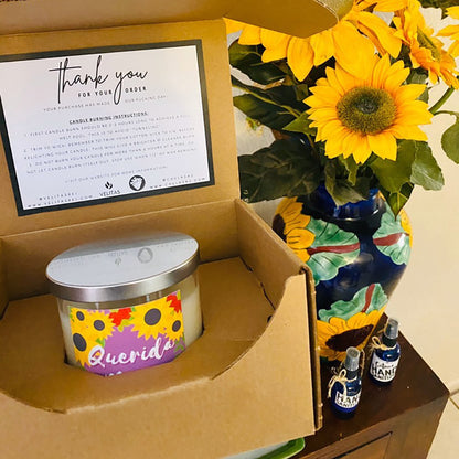 Velitas candle packed inside Straight Sided Tumbler Shipping Box from Flush Packaging